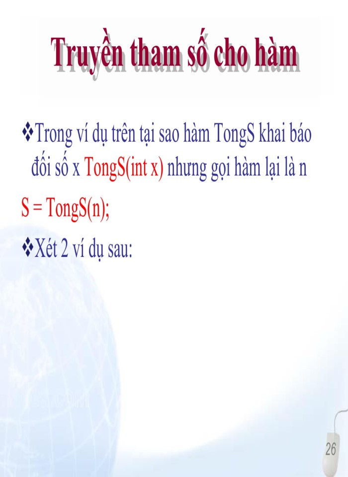 image for page Hàm và cấu trúc chương trình