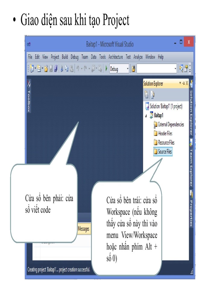 image for page Tạo mới project trong Visual Studio 2010