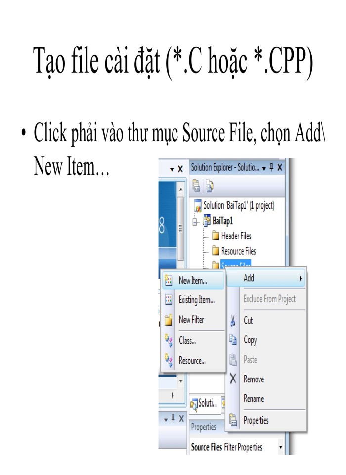 image for page Tạo mới project trong Visual Studio 2010