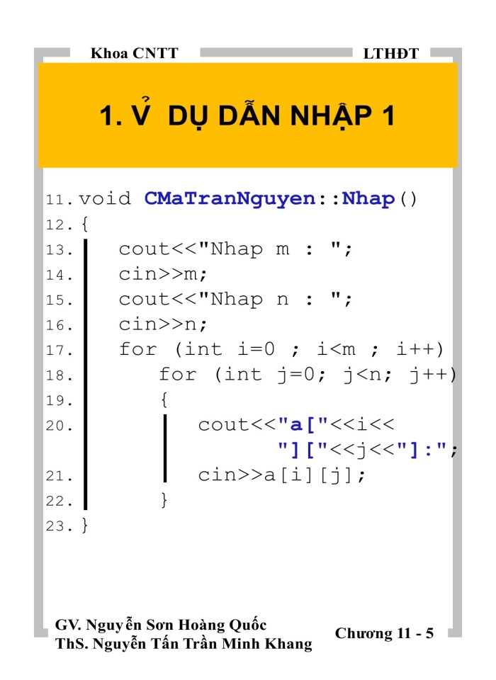 image for page Ma trận căn bản trong C++