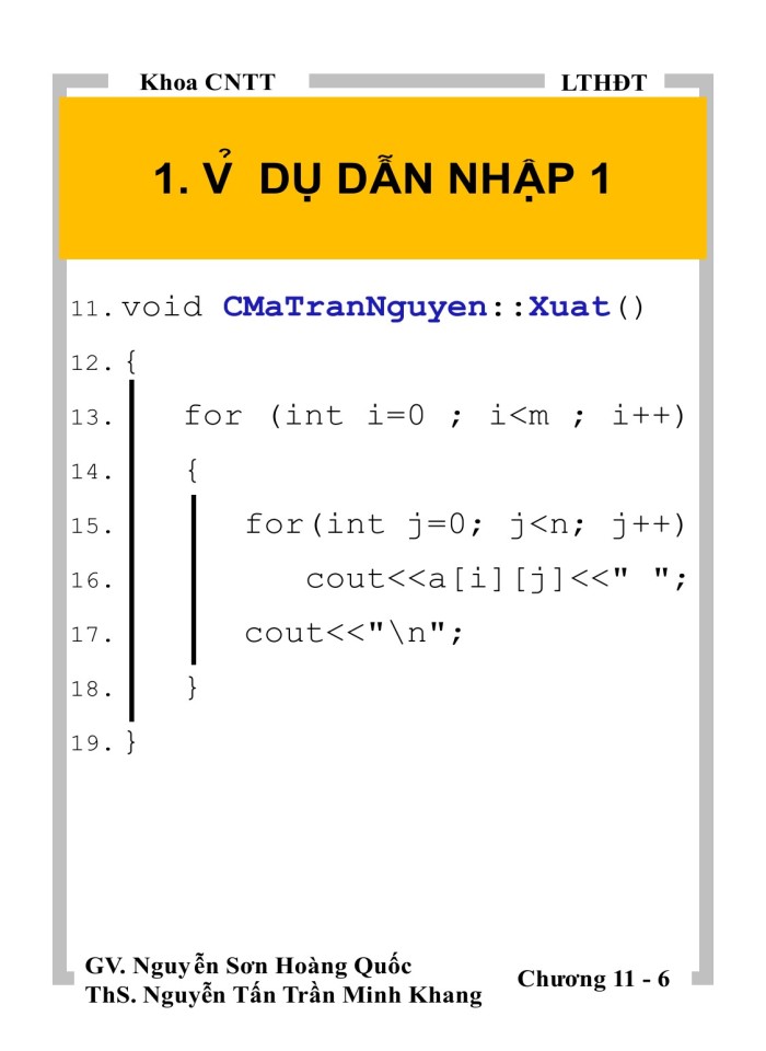 image for page Ma trận căn bản trong C++