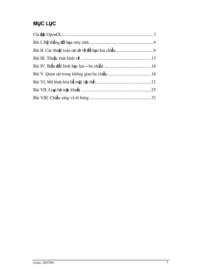 image for page Đồ họa máy tính thực hành với OpenGL