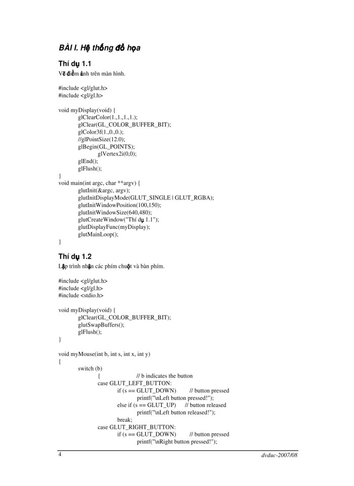 image for page Đồ họa máy tính thực hành với OpenGL