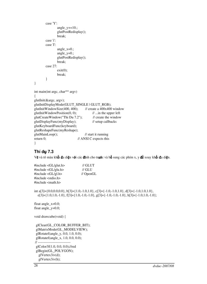image for page Đồ họa máy tính thực hành với OpenGL