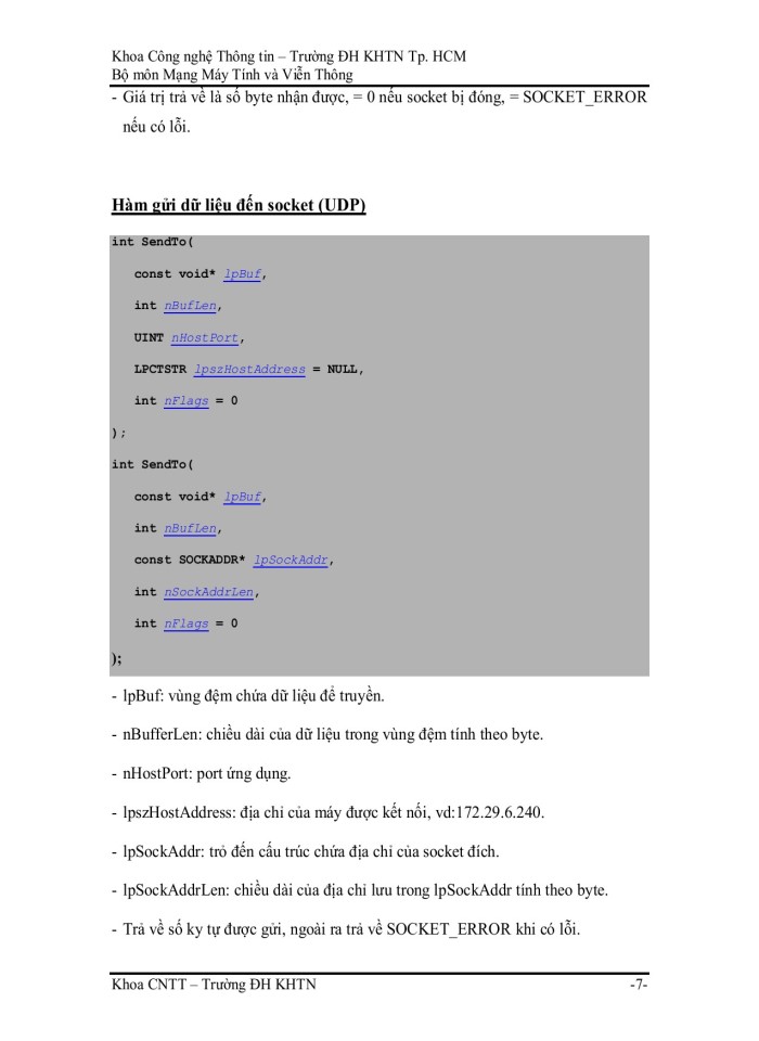 image for page Các hàm thành phần của lớp Csocket