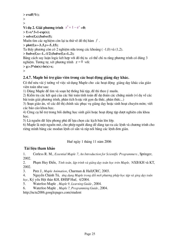 image for page Phần mềm Maple