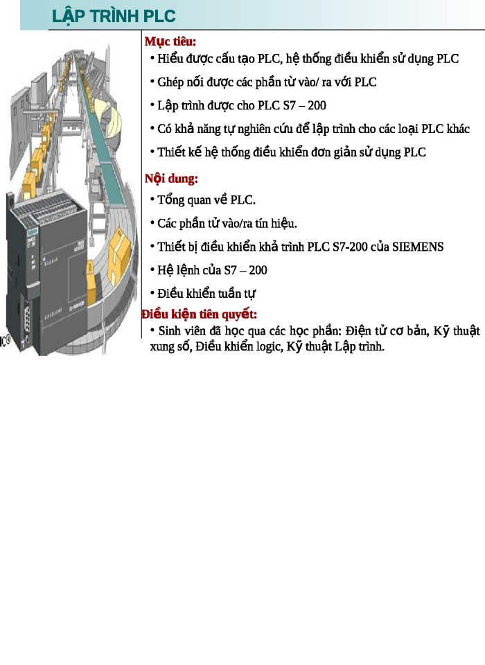 image for page Tổng quan về PLC