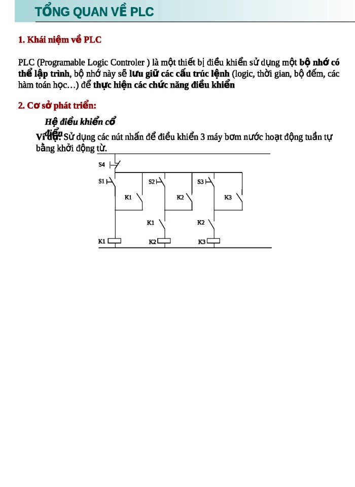 image for page Tổng quan về PLC