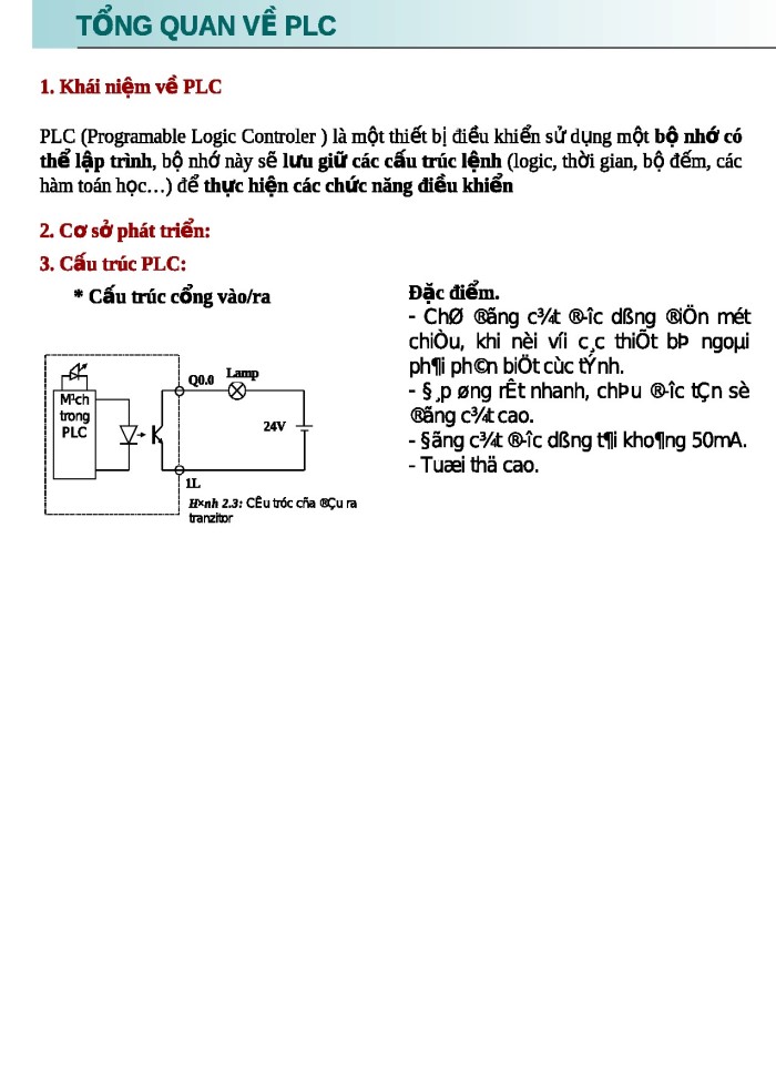 image for page Tổng quan về PLC