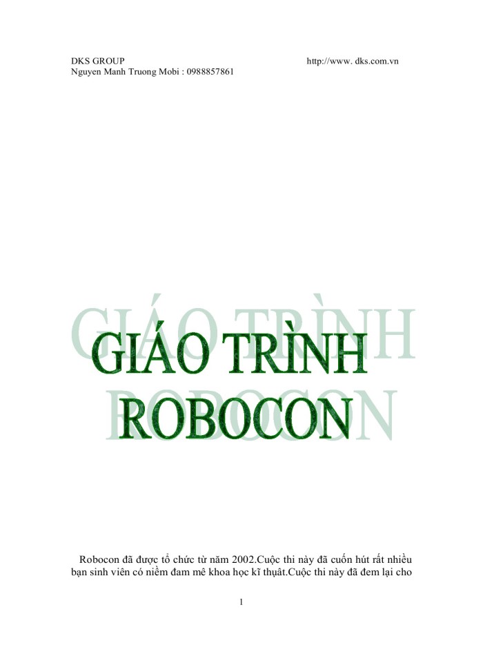 image for page Giáo trình robocon