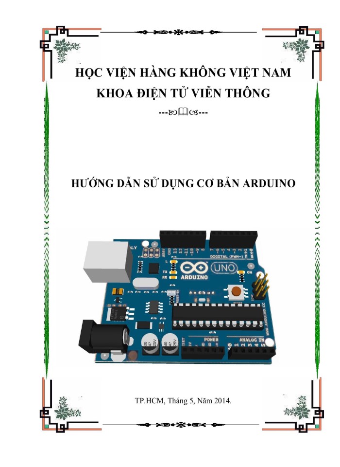 Hướng dẫn sử dụng cơ bản Arduino