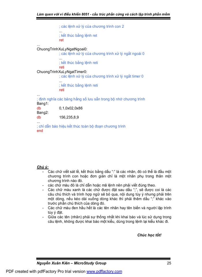 image for page Vi điều khiển 8051