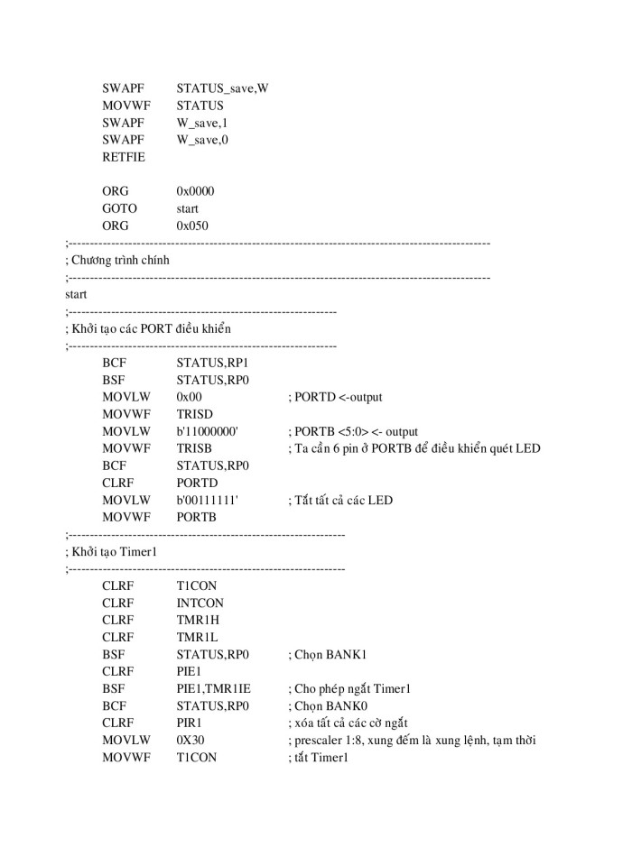 image for page Vi điều khiển Pic