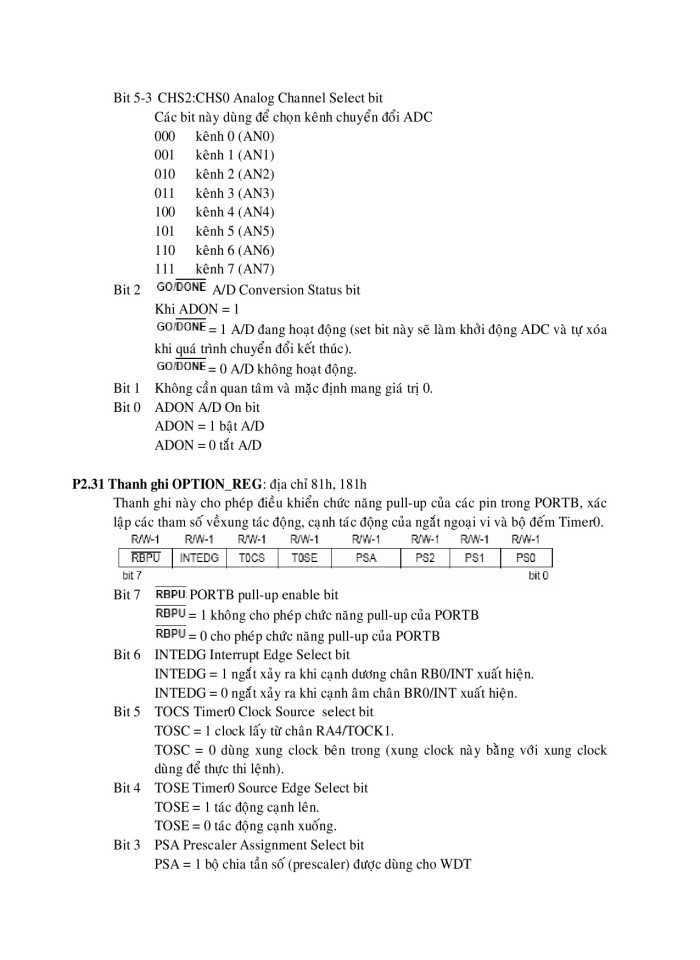 image for page Vi điều khiển Pic