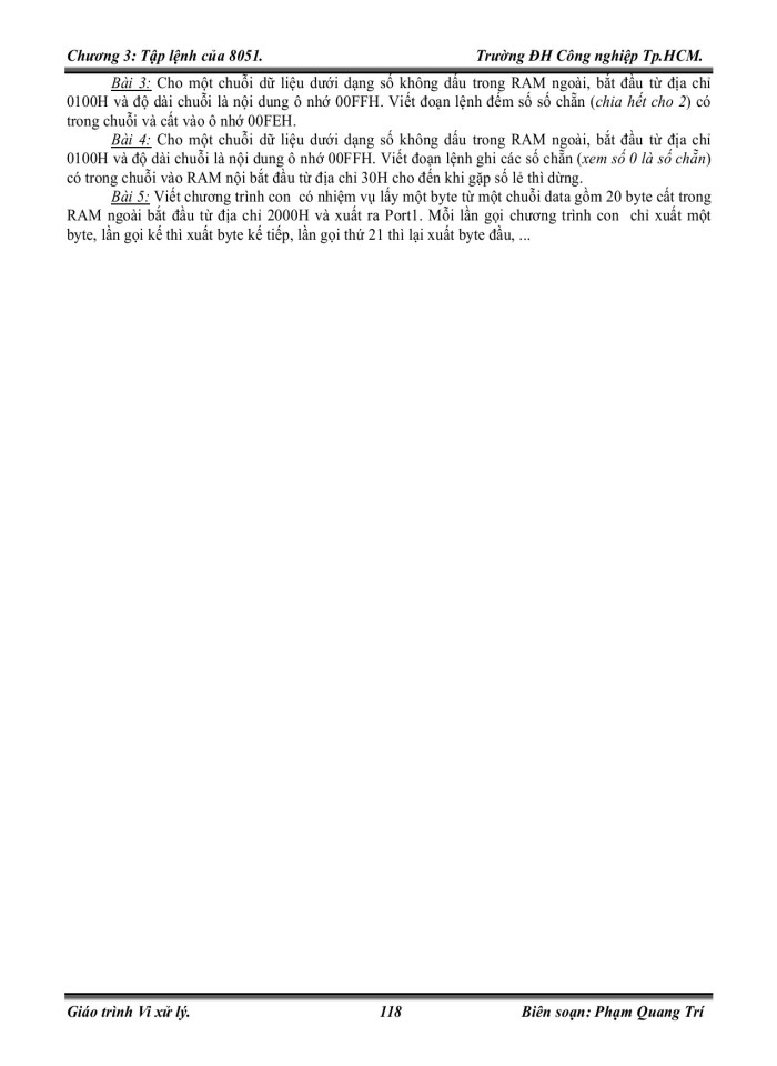 image for page Tập lệnh của 8051