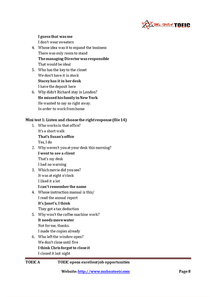 image for page Question & Response