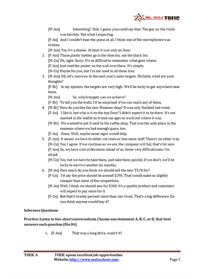 image for page Short Conversation-Offer & Request Question