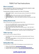 TOEIC Full Test Instructions