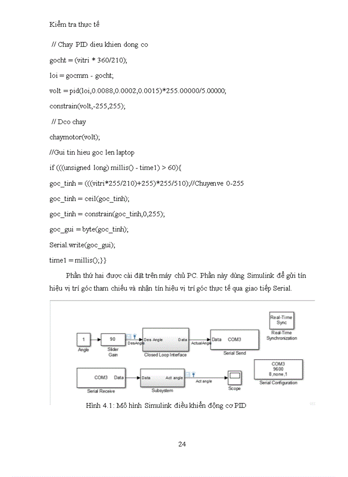 image for page Điều khiển vị trí động cơ DC dùng thuật toán PID