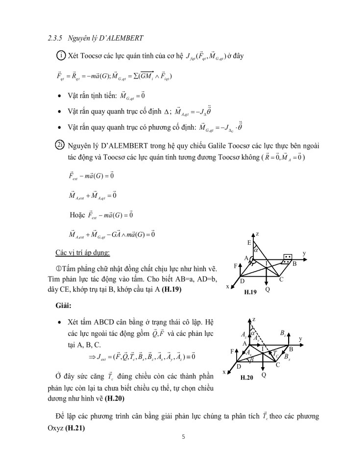 image for page Động lực học hệ chất