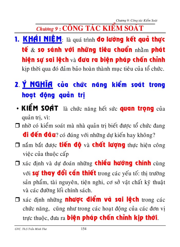 Công tác kiểm soát