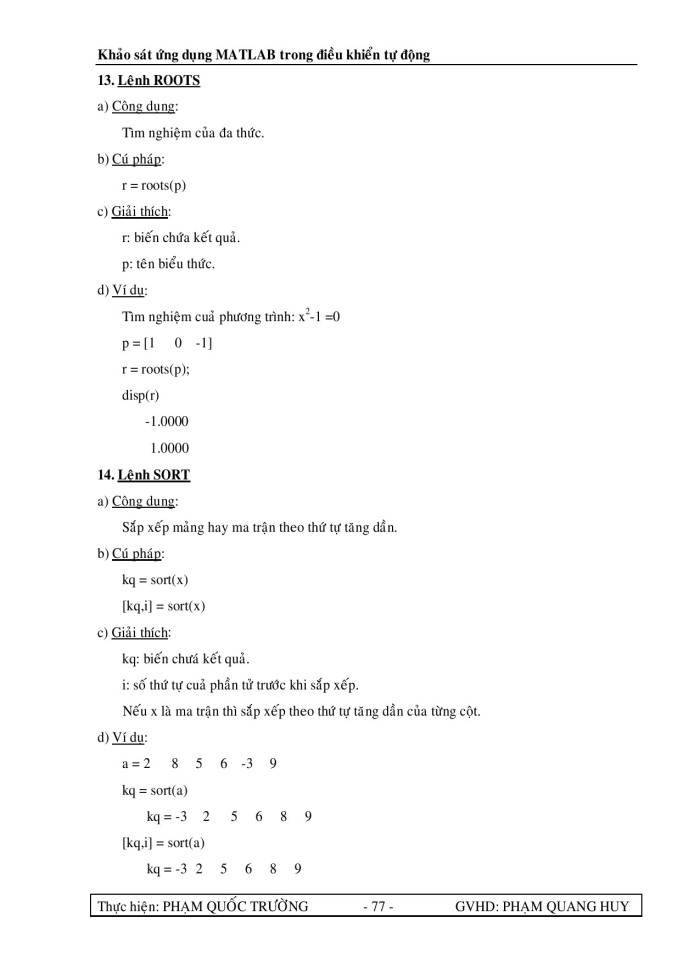 image for page Các lệnh mastlap trong điều khiển tự động