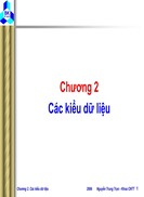 Các kiểu dữ liệu