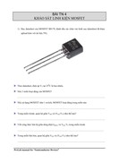 Khảo sát Mosfet