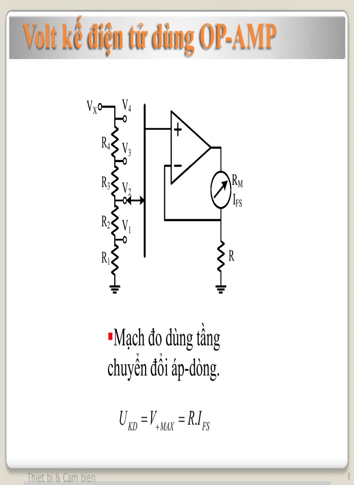 image for page Volt kế điện tử dùng OP-AMP