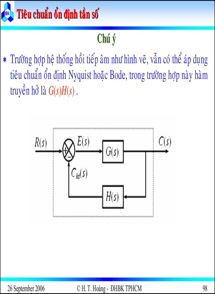image for page Tính ổn định của hệ thống