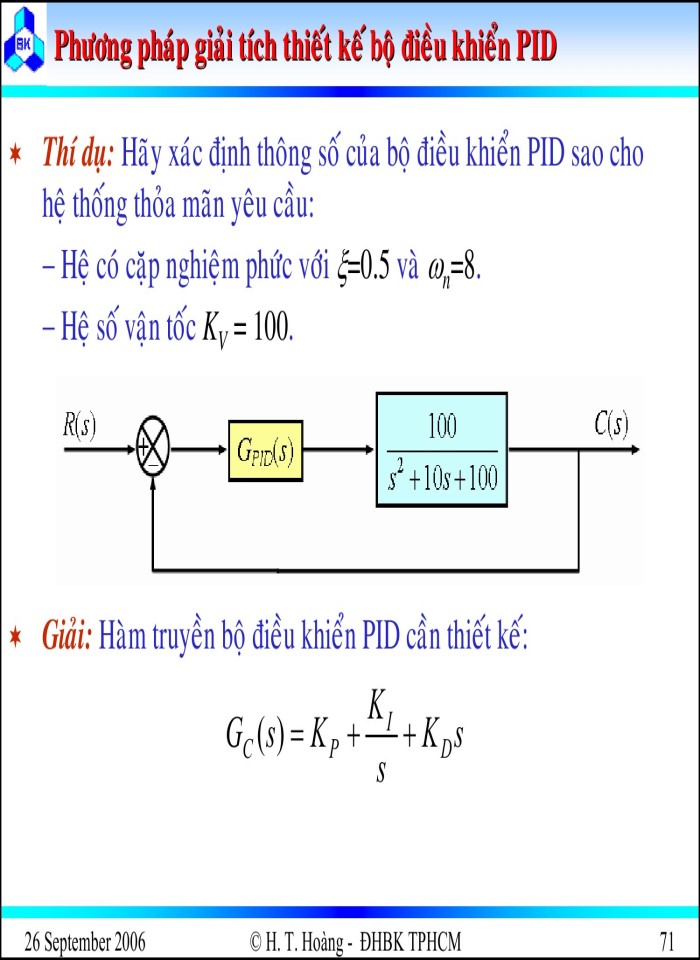 image for page Thiết kế hệ thống điều khiển liên tục