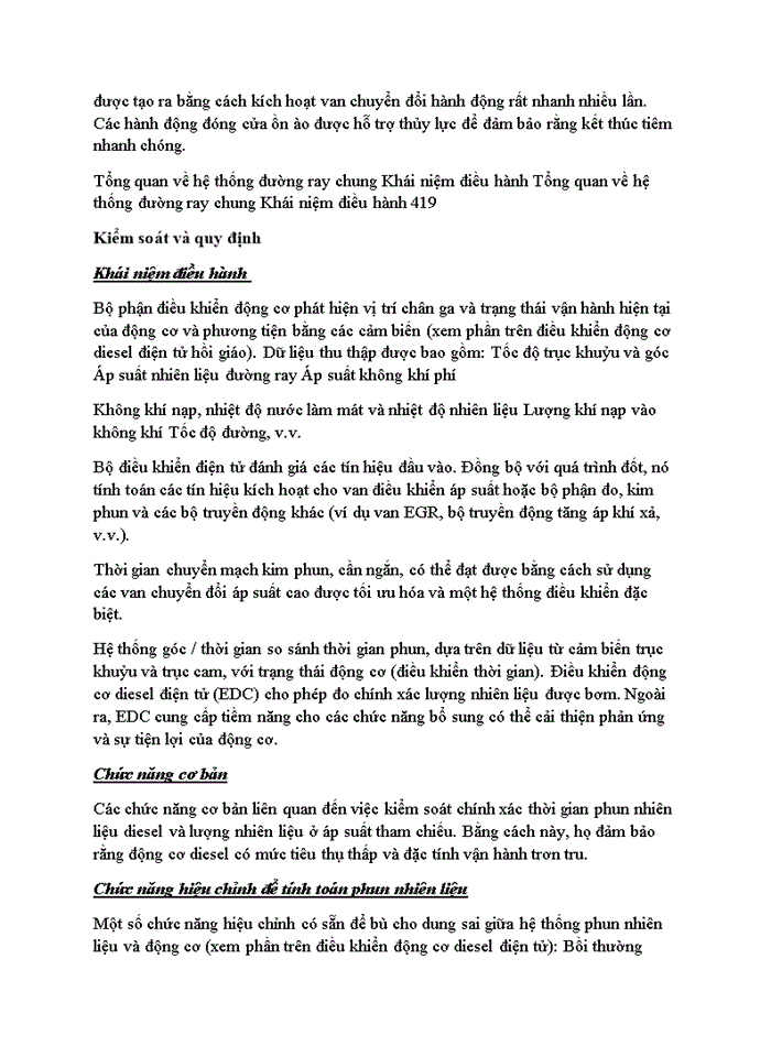 image for page Hệ thống nhiên liệu Common Rail