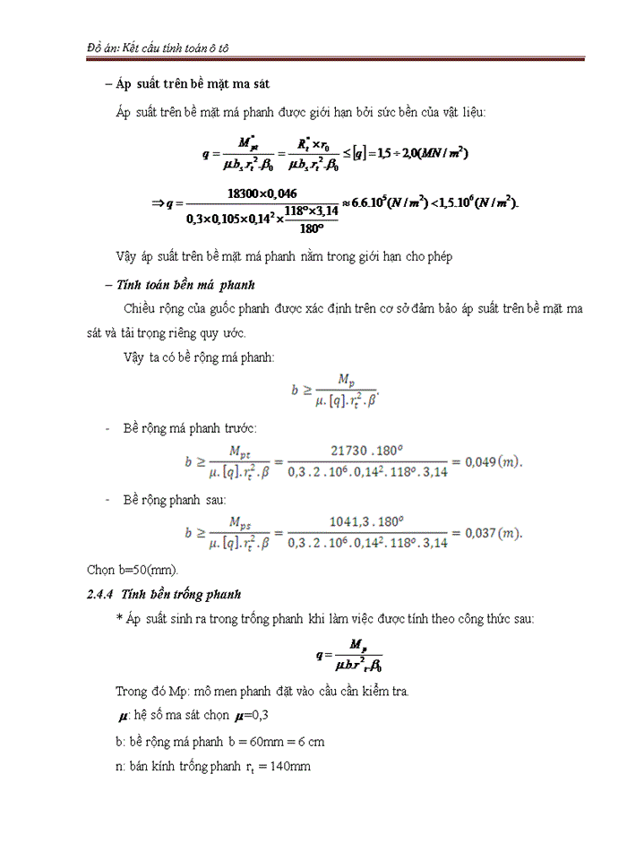 image for page Kết cấu tính toán ô tô