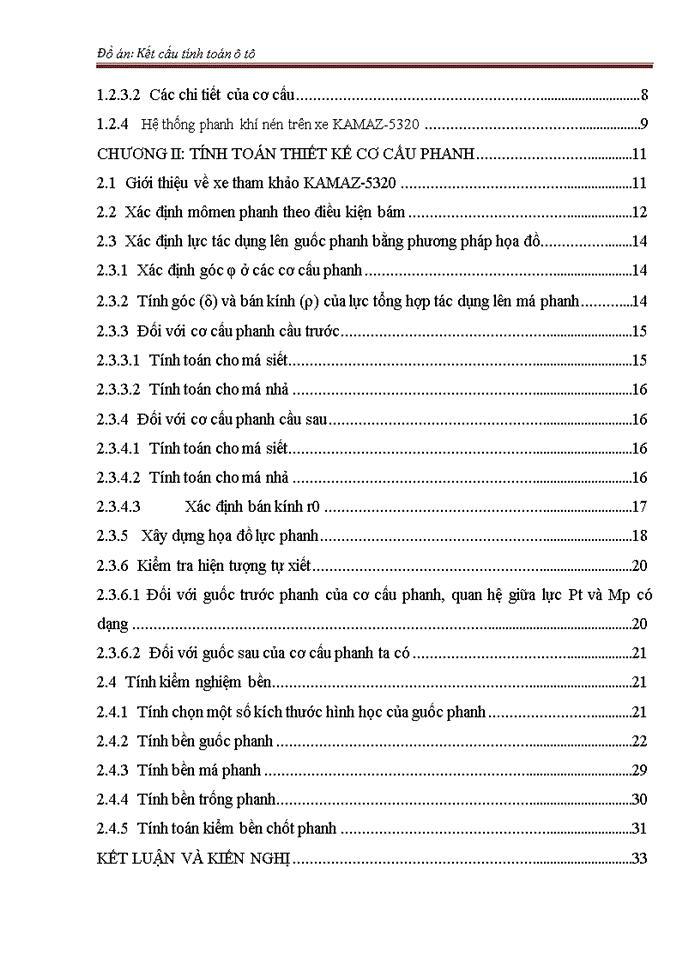 image for page Kết cấu tính toán ô tô