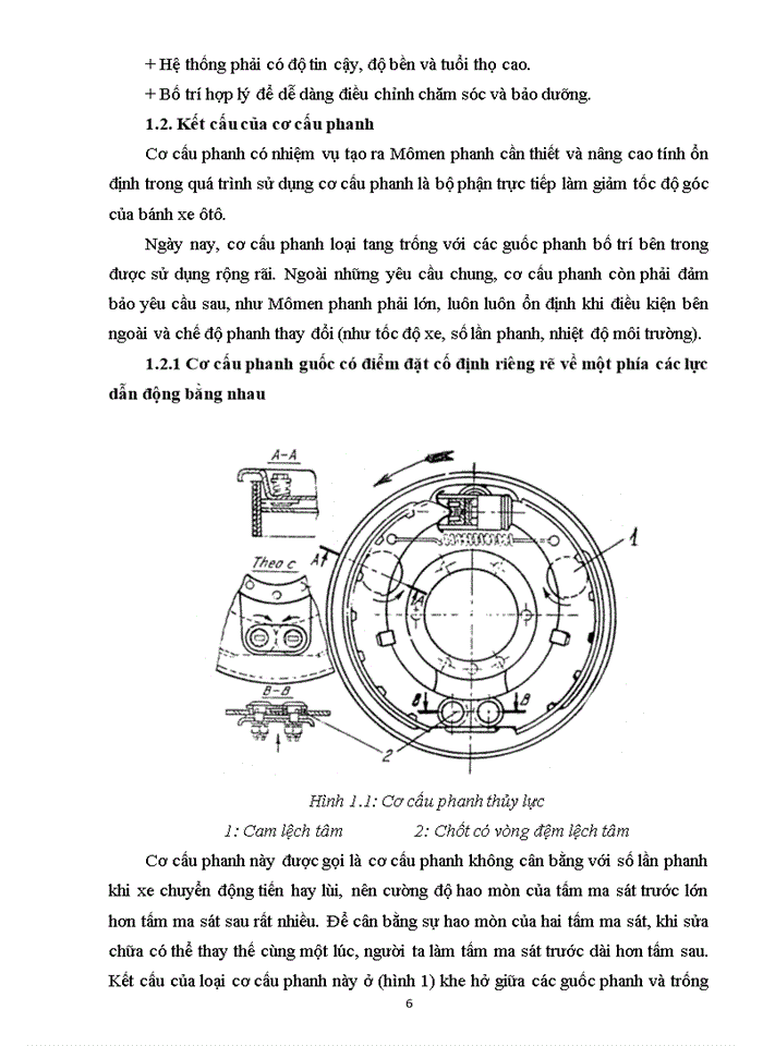 Tính toán và thiết kế cơ cấu phanh trên xe Hyundai County