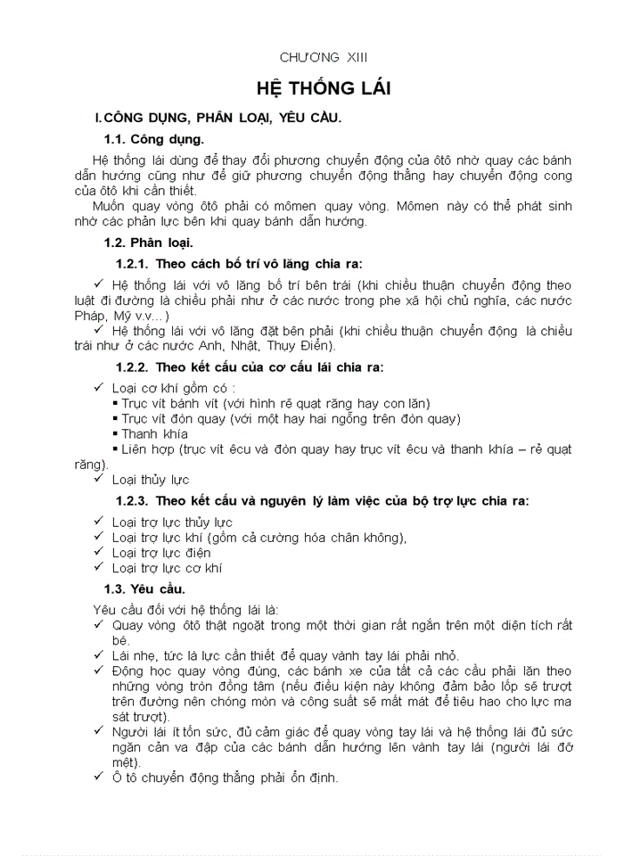 image for page Hệ thống lái