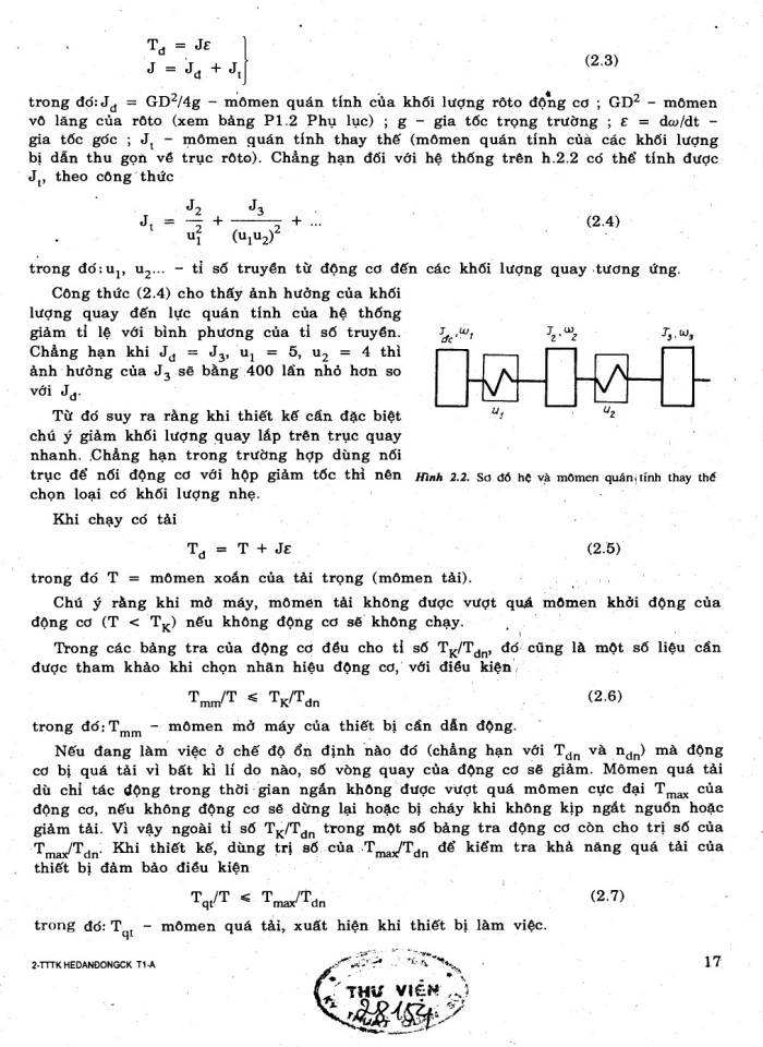 image for page Tính toán hệ dẫn động cơ khí