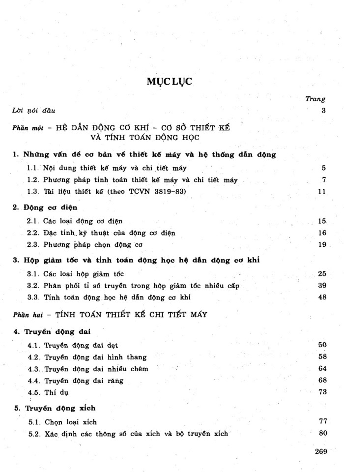 image for page Tính toán hệ dẫn động cơ khí