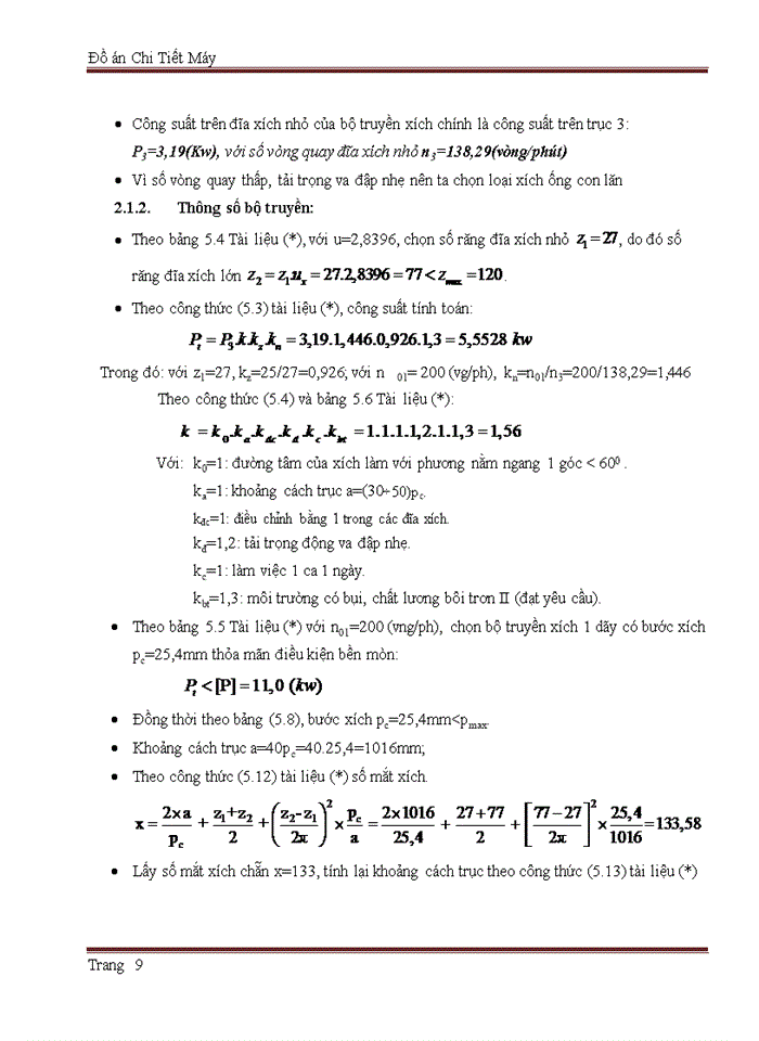 image for page Thiết kế hệ thống dẫn động thùng trộn
