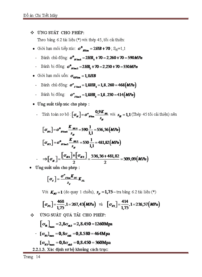 image for page Thiết kế hệ thống dẫn động thùng trộn
