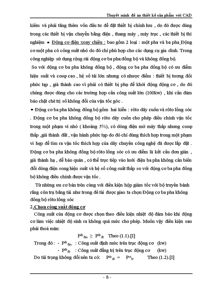 image for page Thuyết minh đồ án thiết kế sản phẩm với CAD