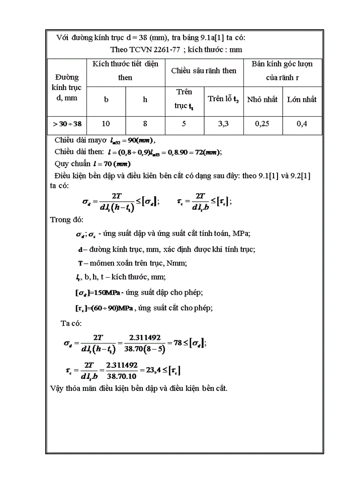 image for page Tính toán động học hệ dẫn động cơ khí