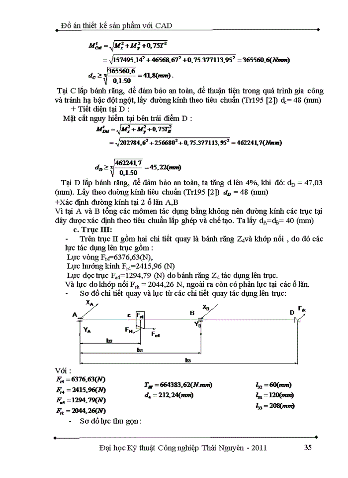 image for page Tính toán động học hệ dẫn động cơ khí