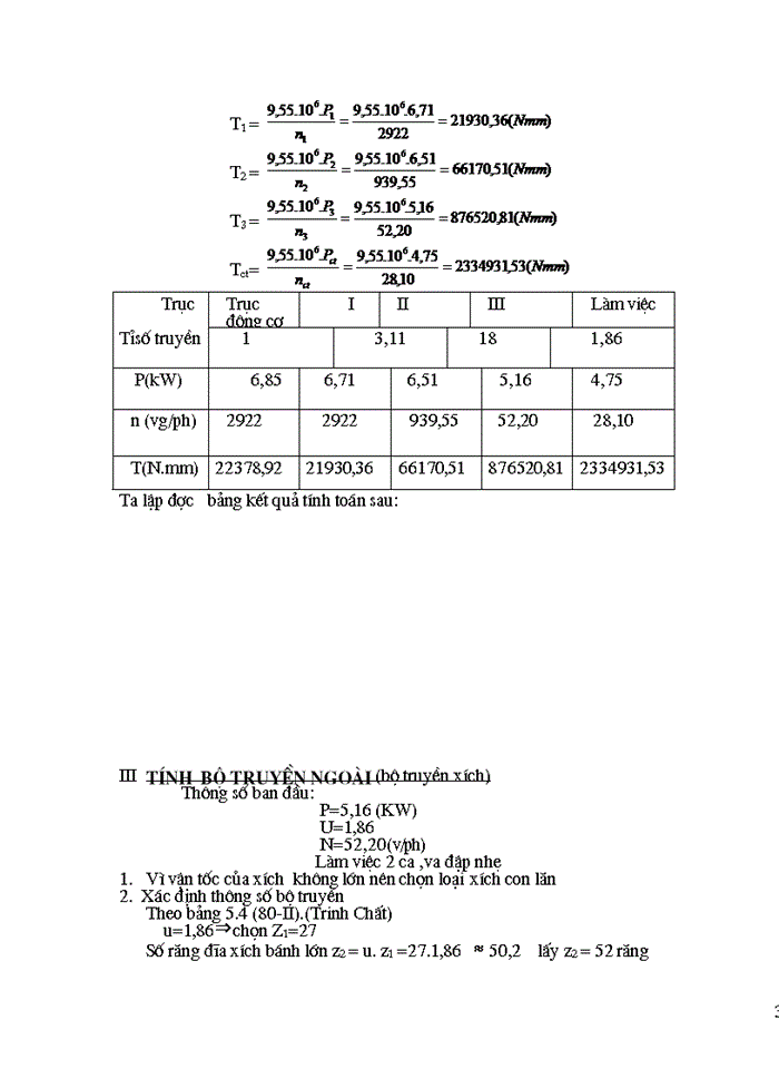 Chọn động cơ và phân phối tỉ số truyền