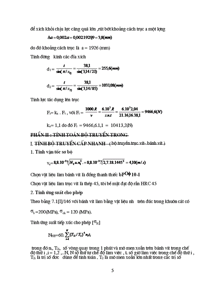 image for page Tính toán thiết kế hệ dẫn động cơ khí