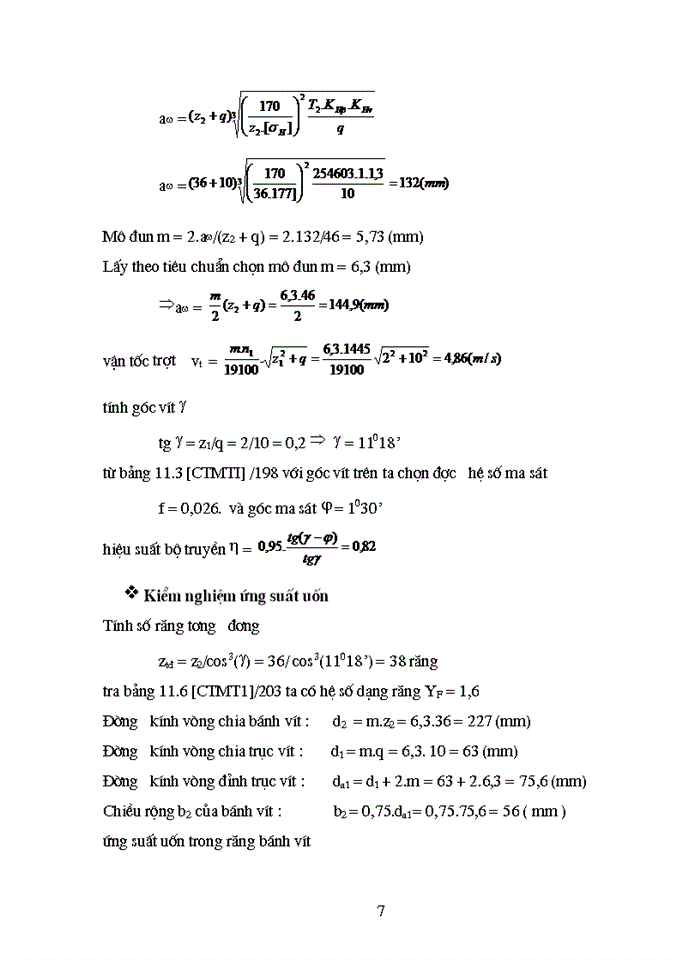 image for page Tính toán thiết kế hệ dẫn động cơ khí