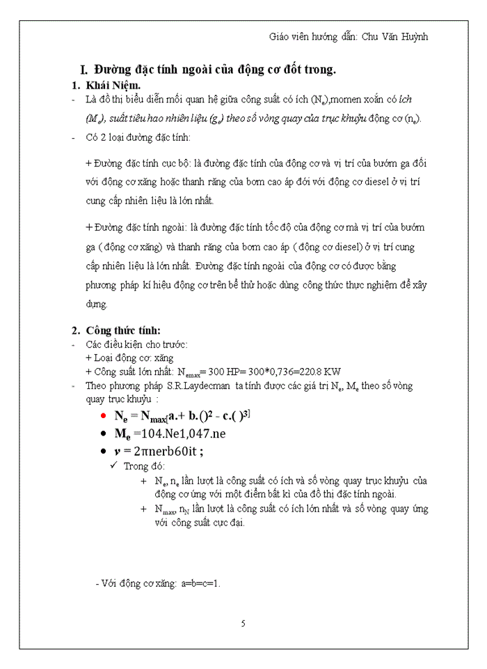 image for page Tính toán và xây dựng đồ thị động lực học của xe ZIL 114