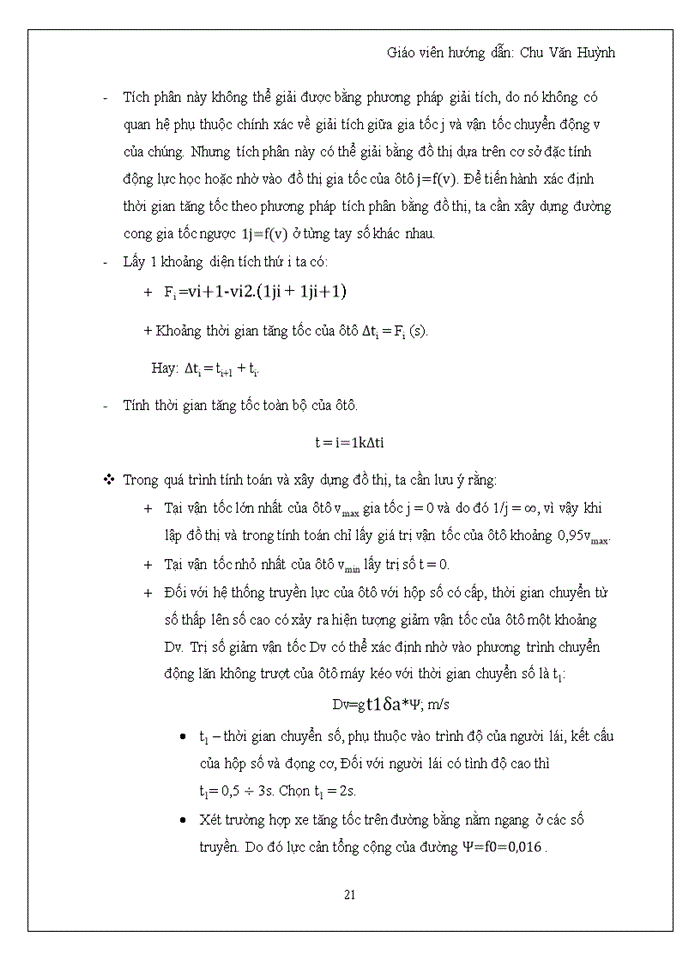 image for page Tính toán và xây dựng đồ thị động lực học của xe ZIL 114