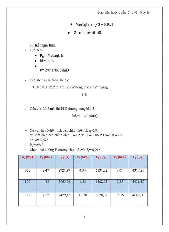 image for page Tính toán và xây dựng đồ thị động lực học của xe ZIL 114