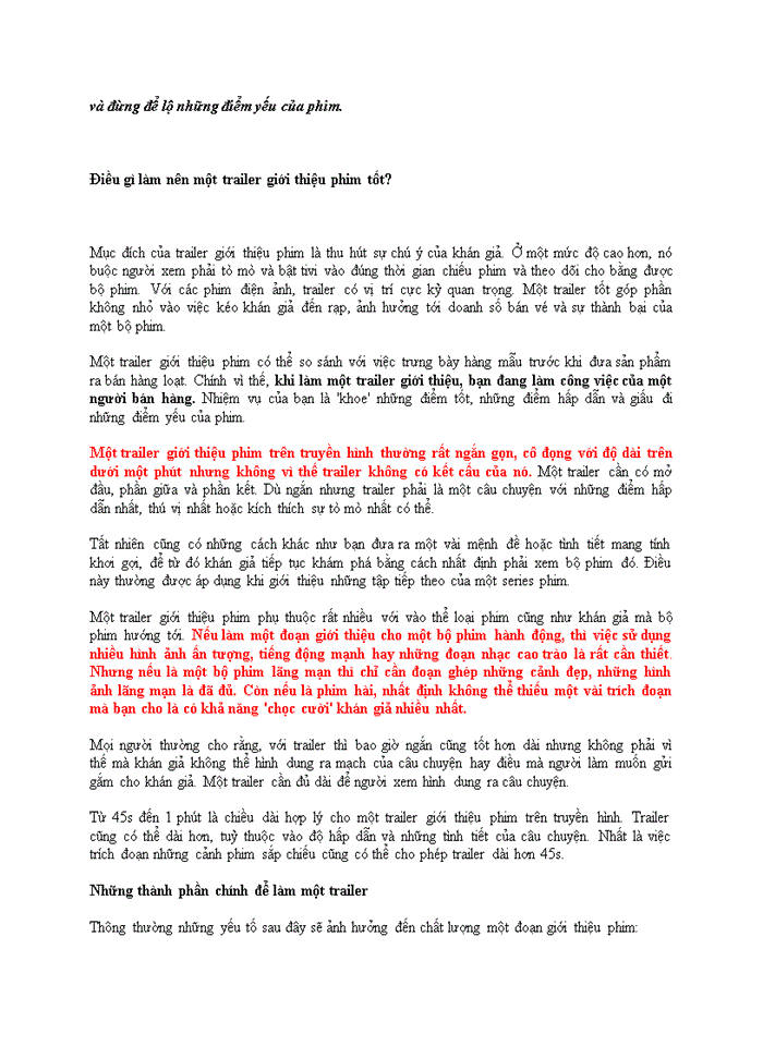 image for page 8 kinh nghiệm tốt cho cho sản xuất trailer từ quảng cáo truyền hình